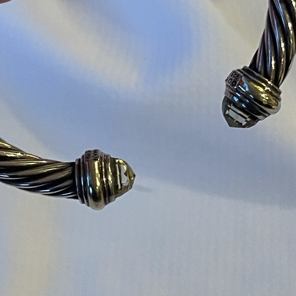 Authentic David Yurman Peridot Cable Cuff, 7mm - Picture 5 of 10